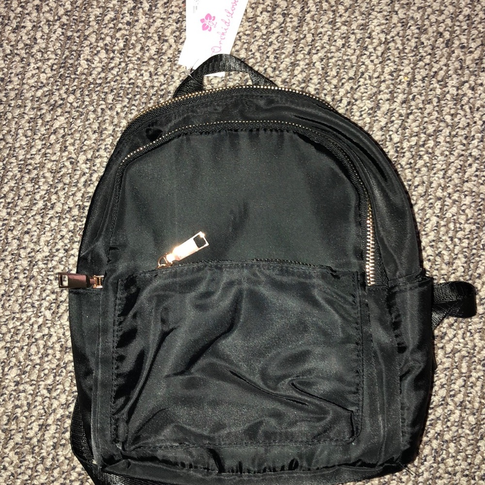 Small black backpack